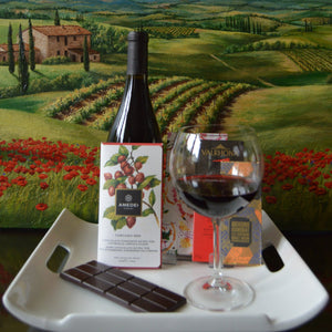 Virtual Tasting Experience: Wine, Cheese & Chocolate Culinary Delight (3 Cheeses | 2 Chocolate Bars | 1 Bottle of Red | Confit | Shipping Included)