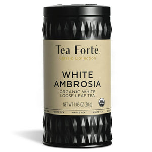 TEA FORTE - WHITE AMBROSIA LOOSE LEAF TEA CANISTERS