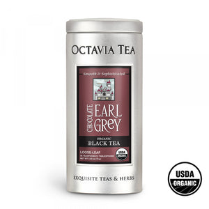 OCTAVIA TEA - CHOCOLATE EARL GREY (Organic black tea tin)