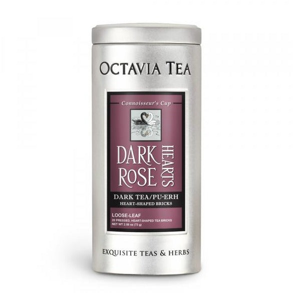 OCTAVIA TEA - DARK ROSE HEARTS BLACK TEA (TIN)
