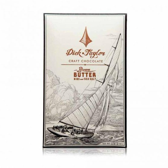 DICK TAYLOR CHOCOLATE – BROWN BUTTER WITH NIBS & SEA SALT