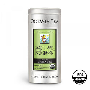 OCTAVIA TEA - ZEN SUPER GREEN (TIN) Organic green tea